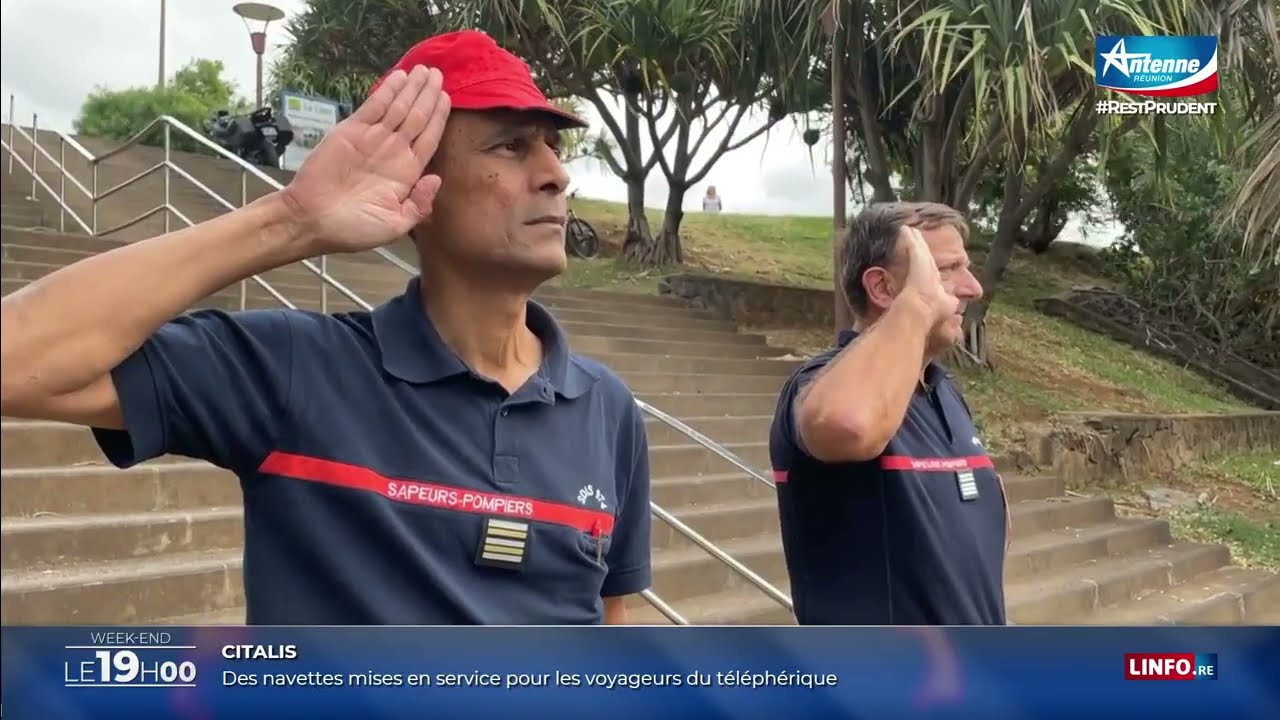 Les sapeurs-pompiers se préparent au défilé (images linfo.re)