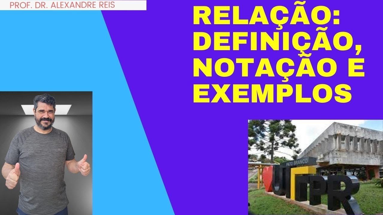 Relações Definição de relação, notação e exemplos