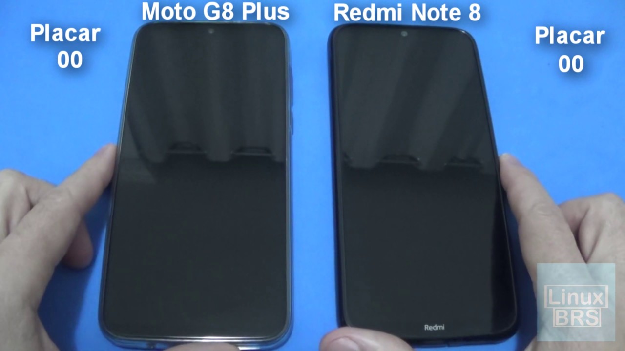 🔘 Motorola Moto G8 Plus e Xiaomi Redmi Note 8 - Speed test - Português