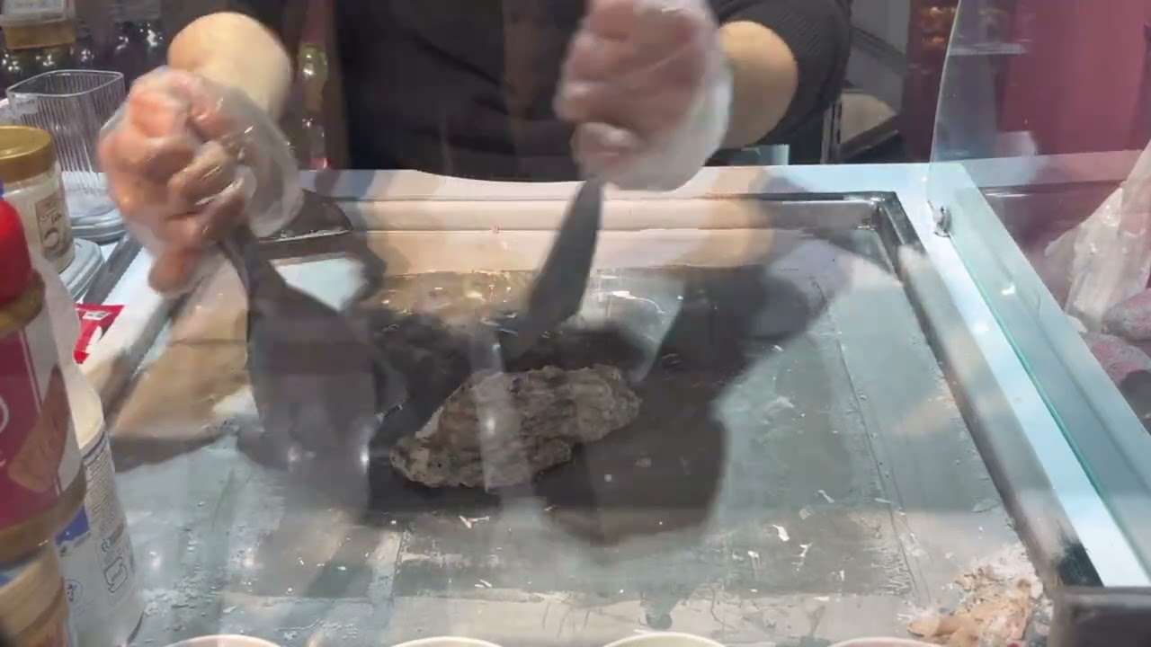 Banana Nutella Oreo Rolled Ice Cream 🍌🍫🍪 | Satisfying Dessert