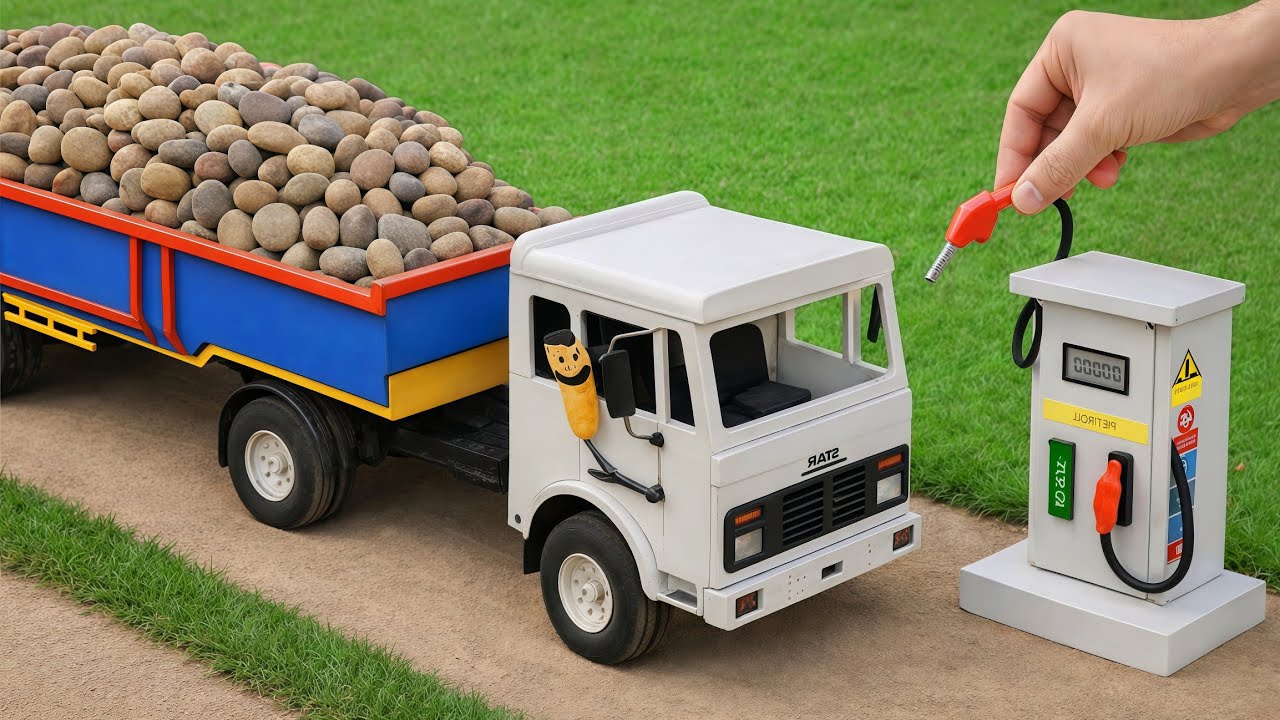 DIY Mini Truck Road Making Project | Mini Construction Truck Build