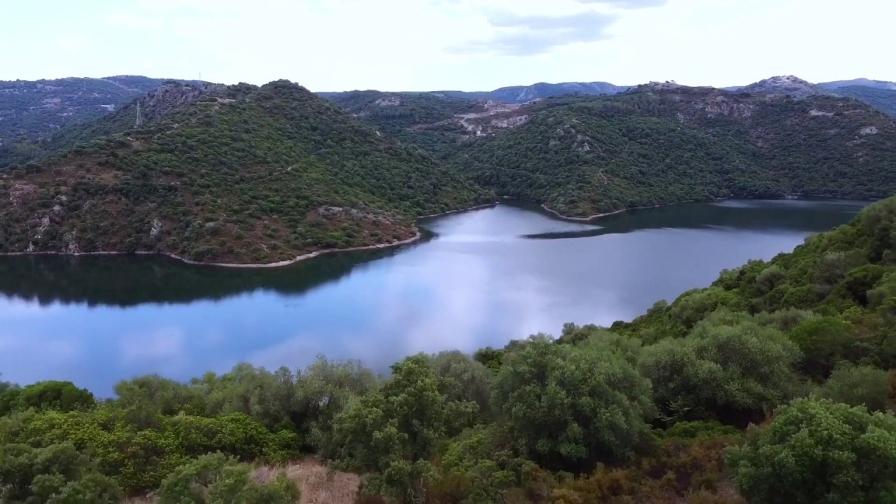 Volo su Lago di Mulargia, Sardegna