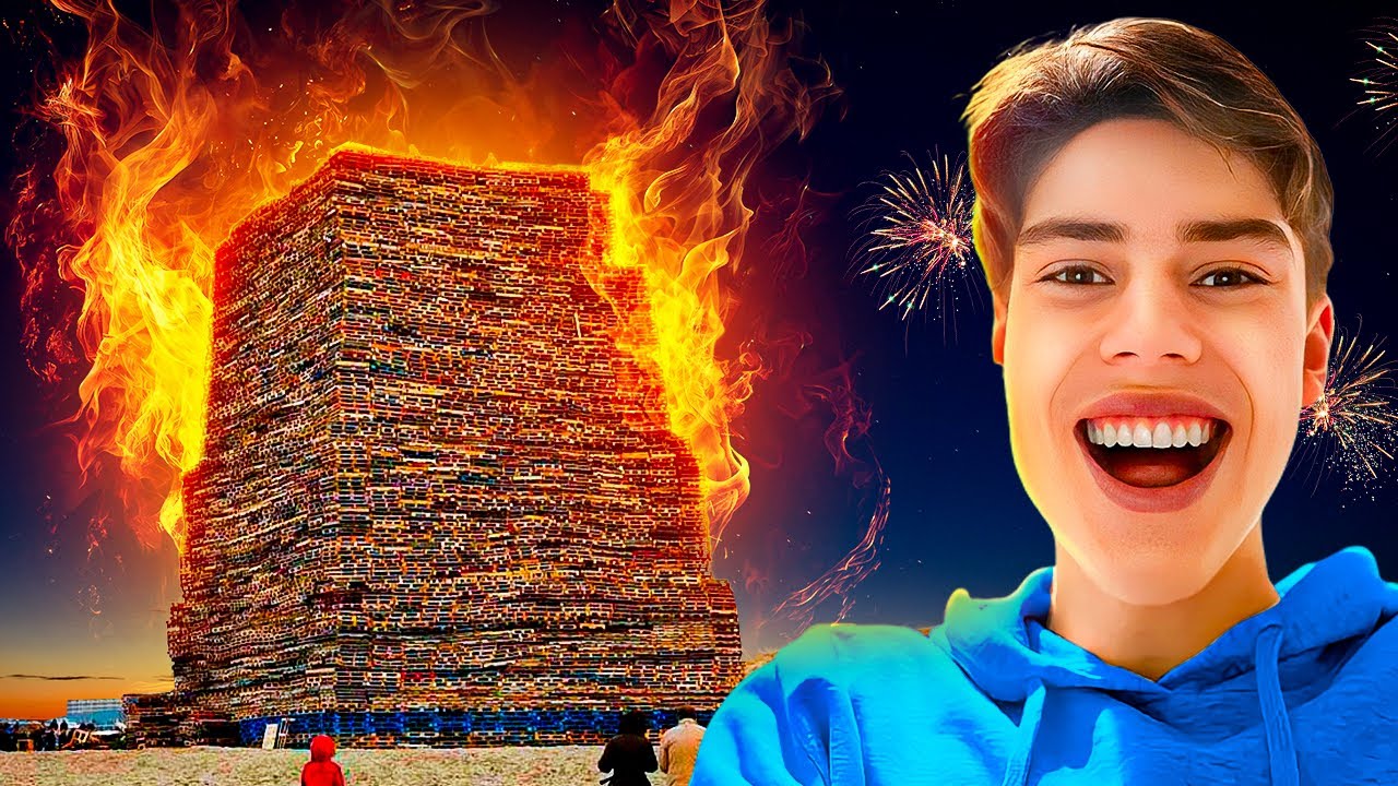 Ik bouwde mee aan het vreugdevuur!