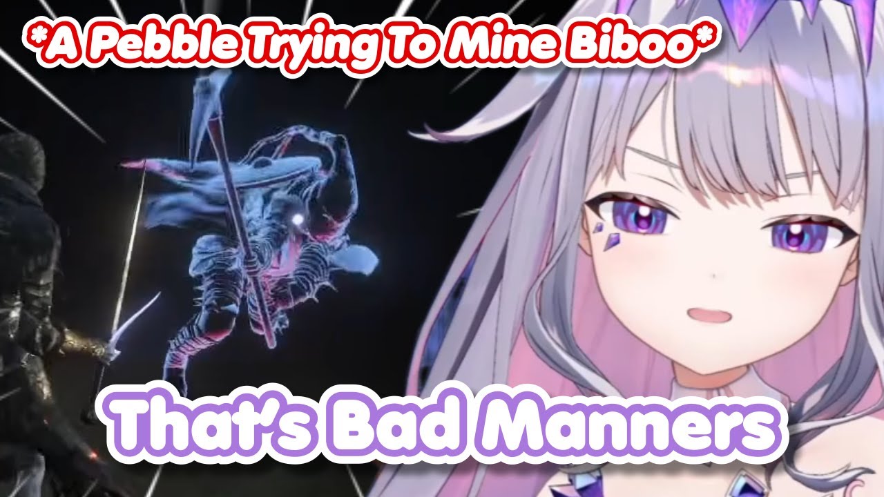 Biboo Gets Invaded by a Pebble That Tries to Pickaxe Her