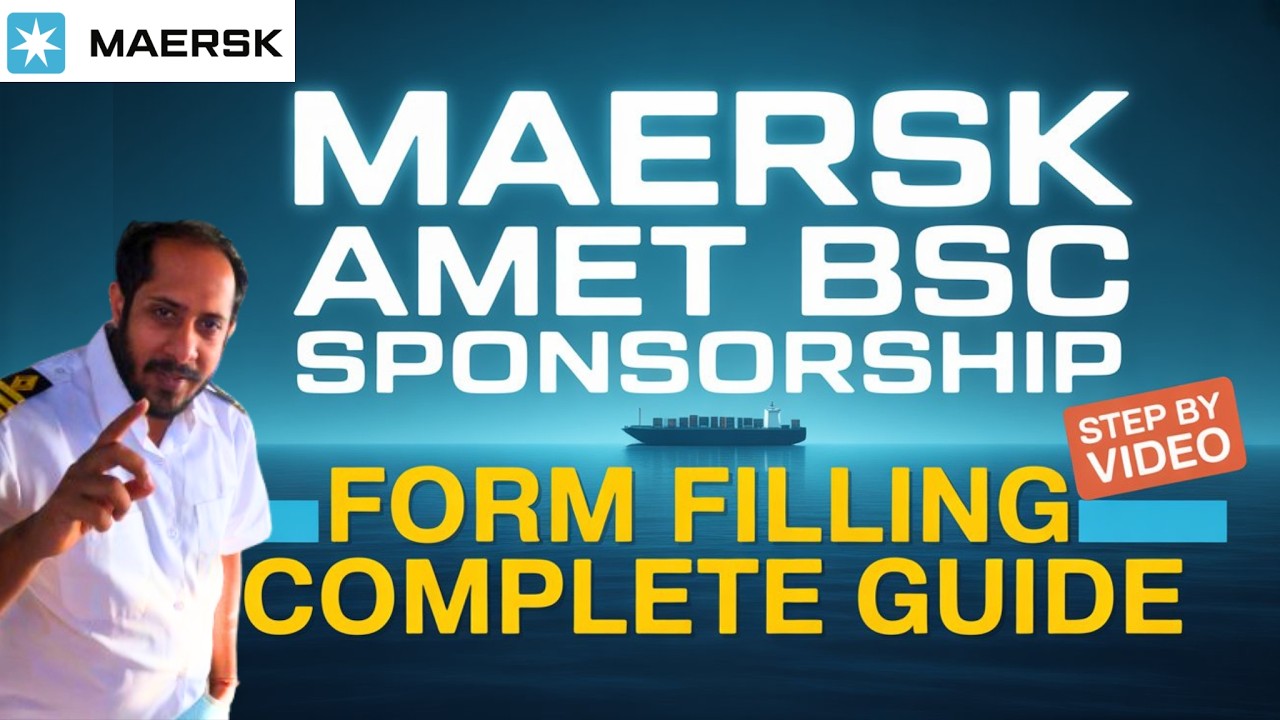 MAERSK AMET BSC Sponsorship Form Filling Step By Step