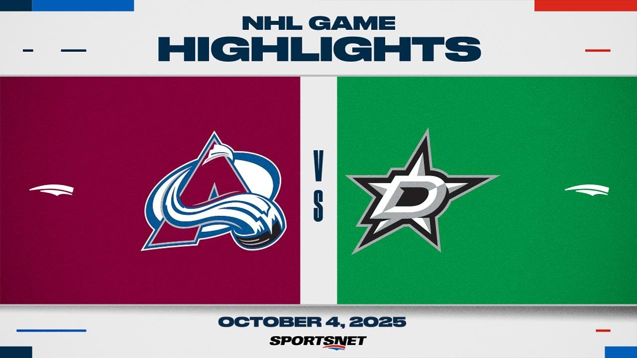 NHL Preseason Highlights | Avalanche vs. Stars - October 4, 2025