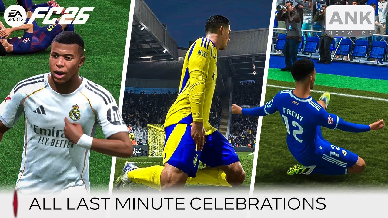EA Sports FC 26 | All Last Minute Goal Celebrations - 4K