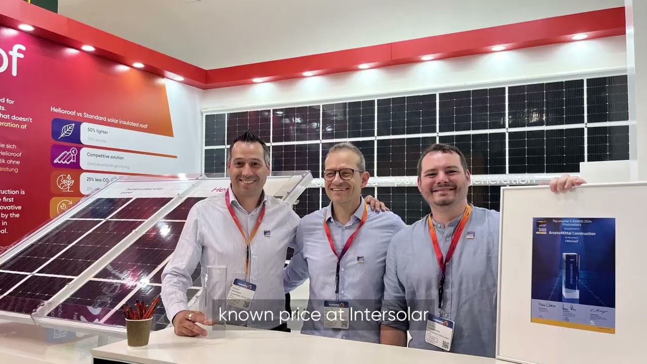 ArcelorMittal Construction showcases Helioroof at Intersolar 2024