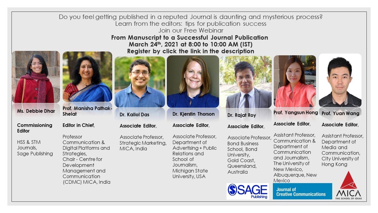 Webinar From Manuscript To A Successful Journal Publication