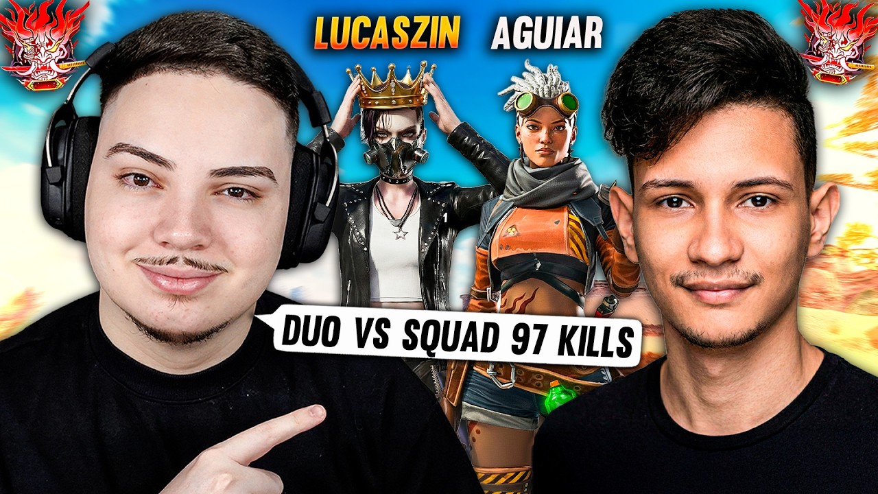 LUCASZIN x @AGUIAR FPS  Amassando no DUO vs SQUAD no BLOOD STRIKE 🔥 (97 KILLS na Ilha do Medo!)