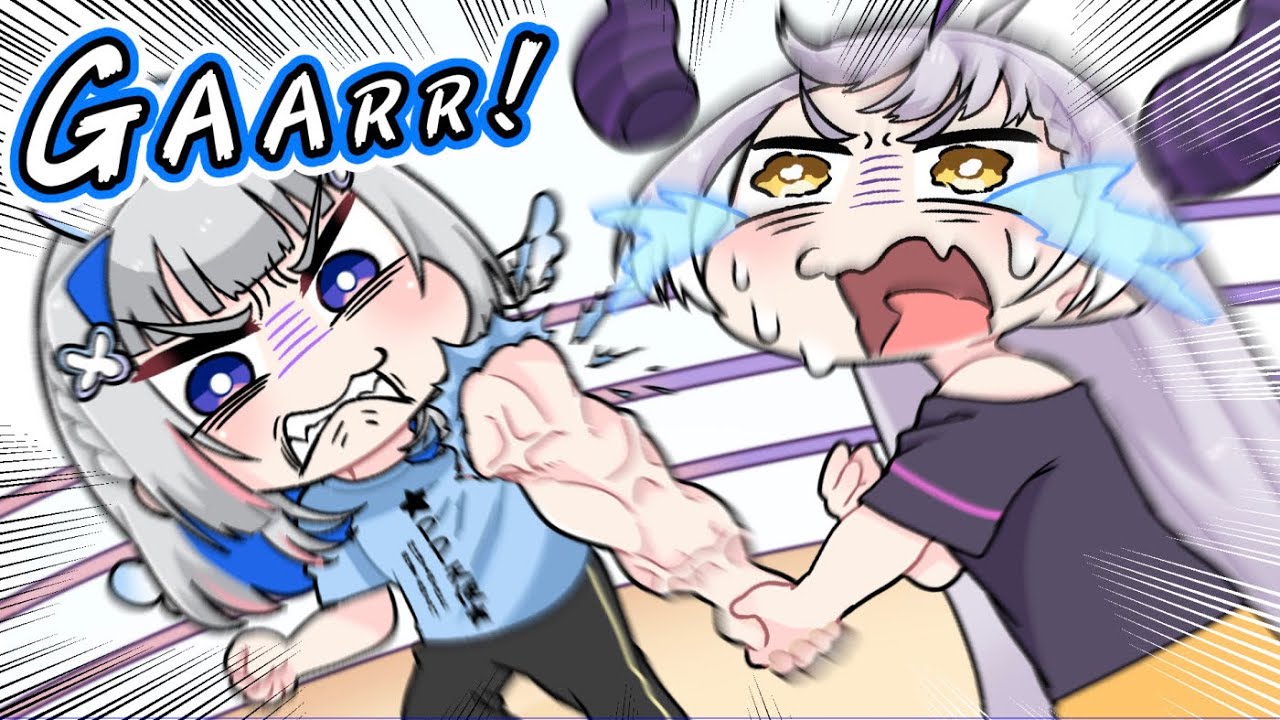 Grip strength 56kg VS 16kg 【Komainu/Clip/Hololive】