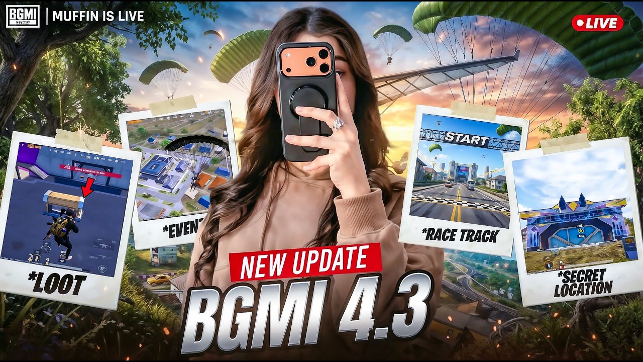 BGMI 4.3 NEW UPDATE IS HERE 😍 | ROAD TO 3K | BGMI LIVE #bgmilive #girlgamer #pubgmobile #teamcode