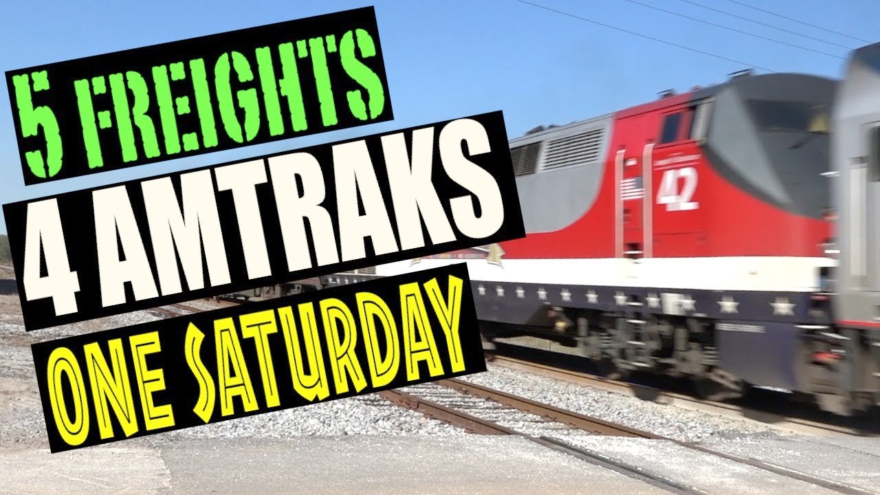 Five Freights, Four Amtraks, One Saturday