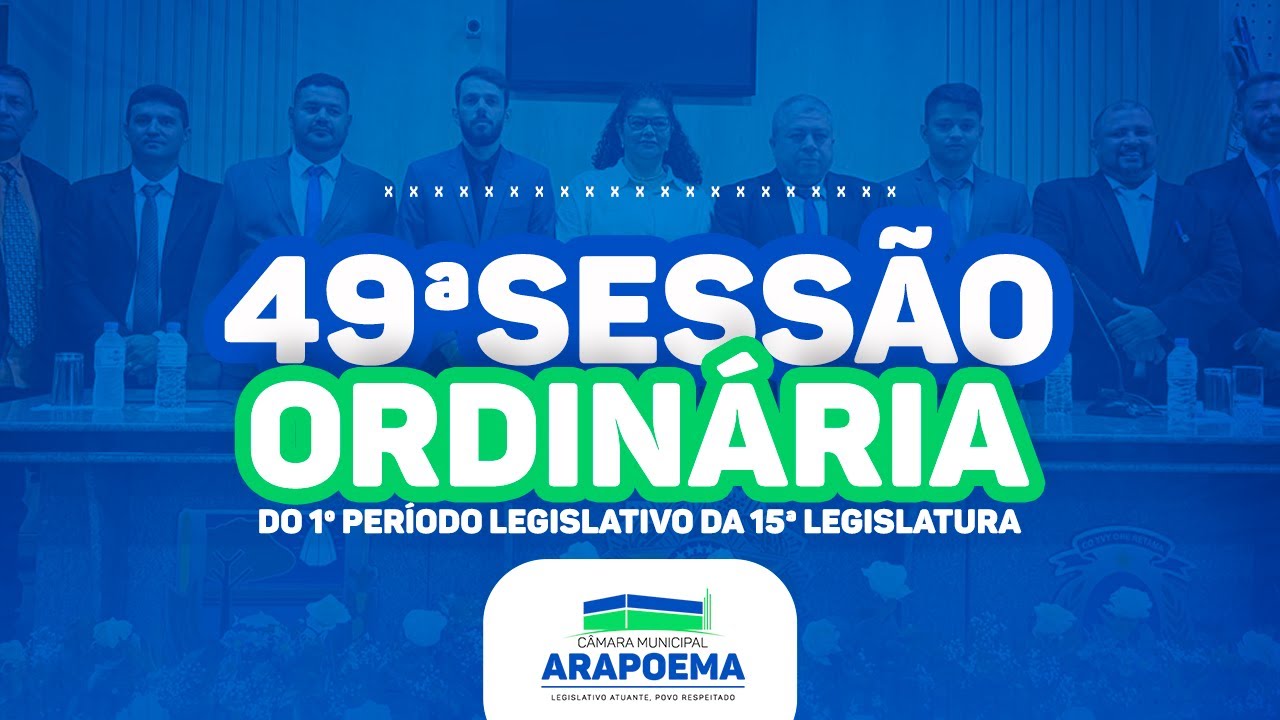 49ªSESSÃO ORDINÁRIA - CÂMARA MUNICIPAL DE VEREADORES DE ARAPOEMA 11-12-2025