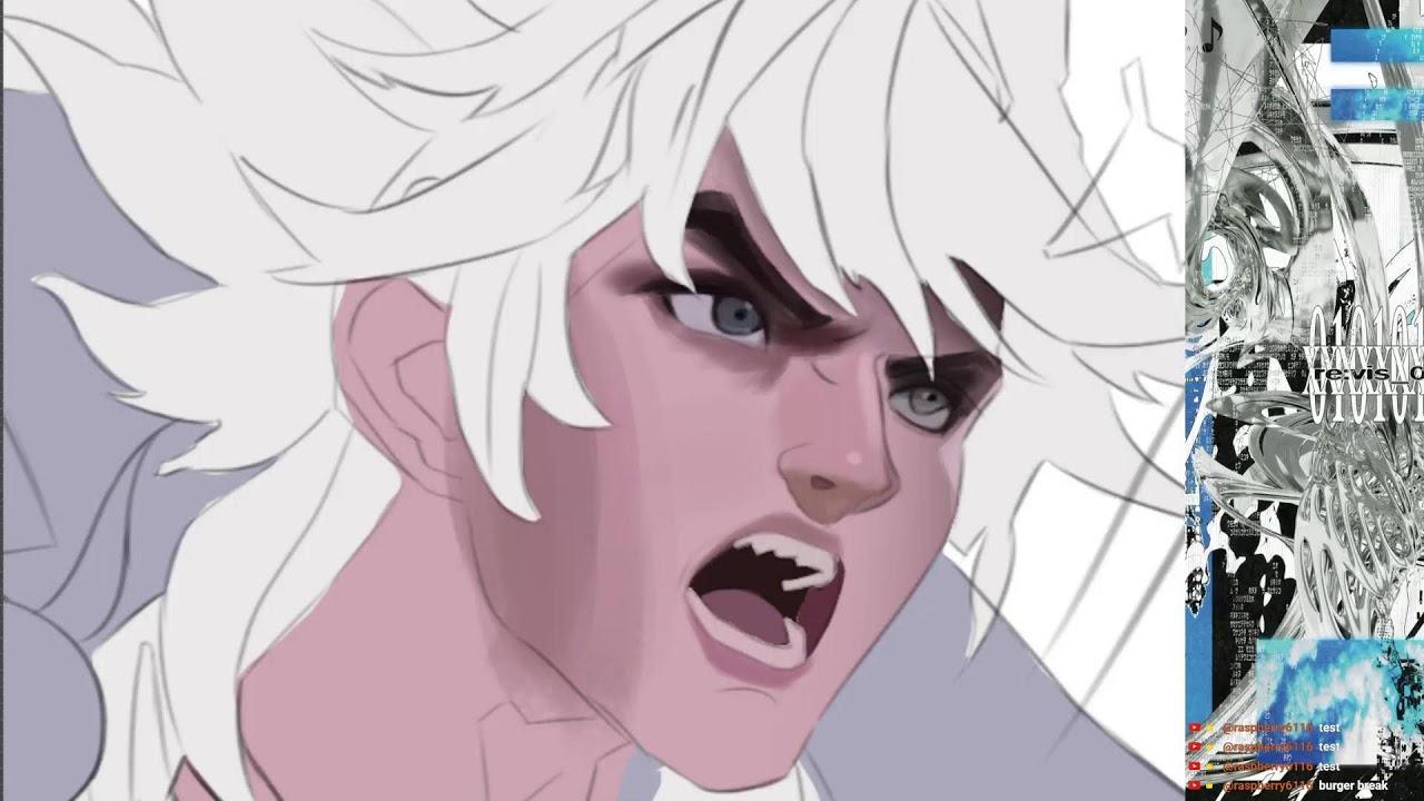 Illustration ✦ Hair Clean-Up & Rendering ✦ Photoshop 2023 Digital Art Live 19.01.25