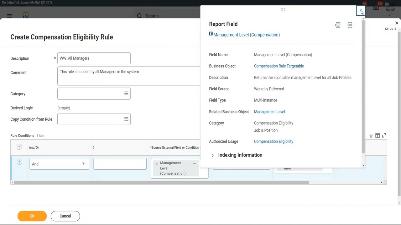 Eligibility Rules Management level in WorkDay Part 1