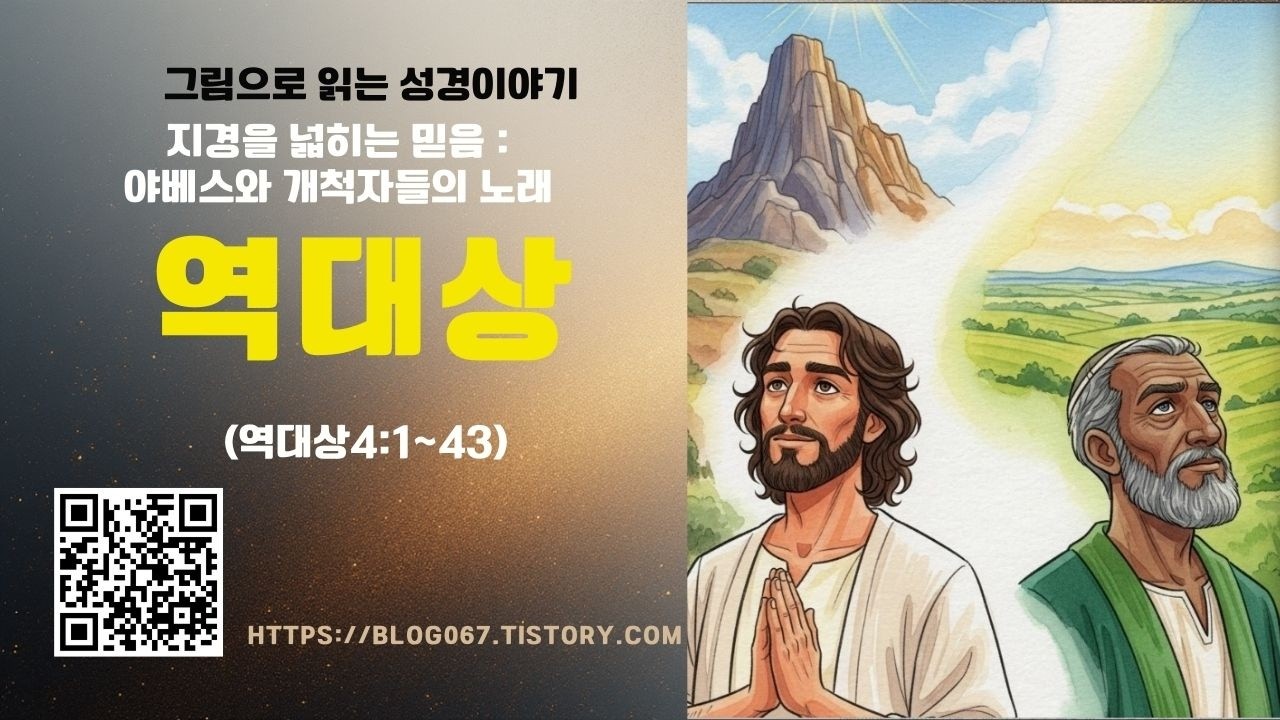 그림으로 읽는 성경이야기/지경을 넓히는 믿음 :야베스와 개척자의 노래 (역대상 4:1~43)