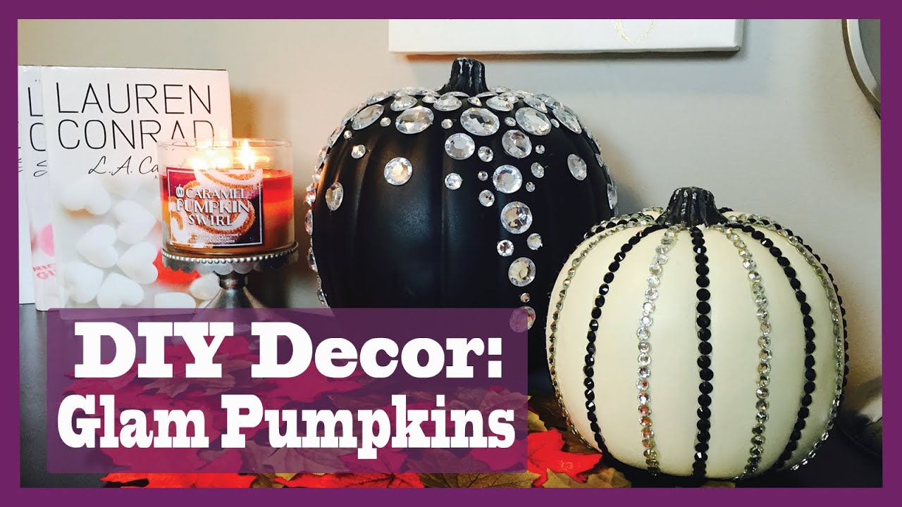How To Make A Glam Rhinestone Pumpkin | Bree Taylor