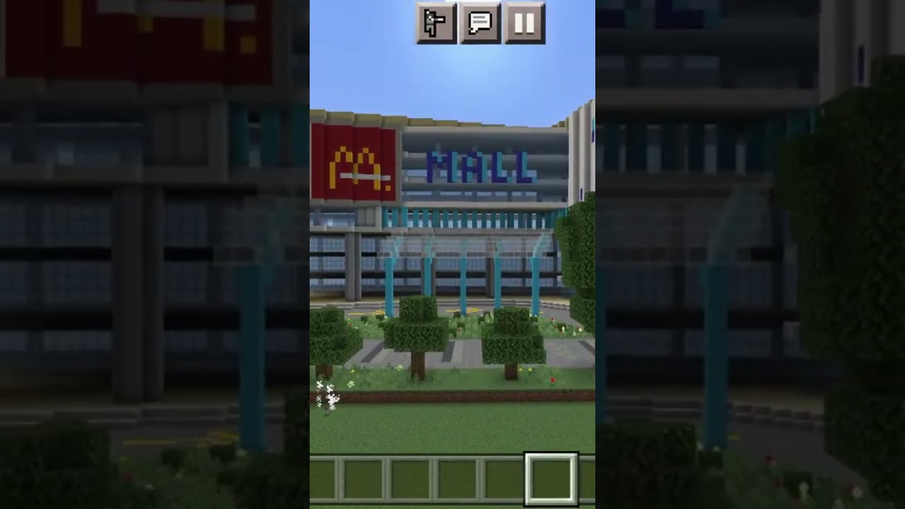 MALL IN MINECRAFT 🏪🏬#shorts #minecraft