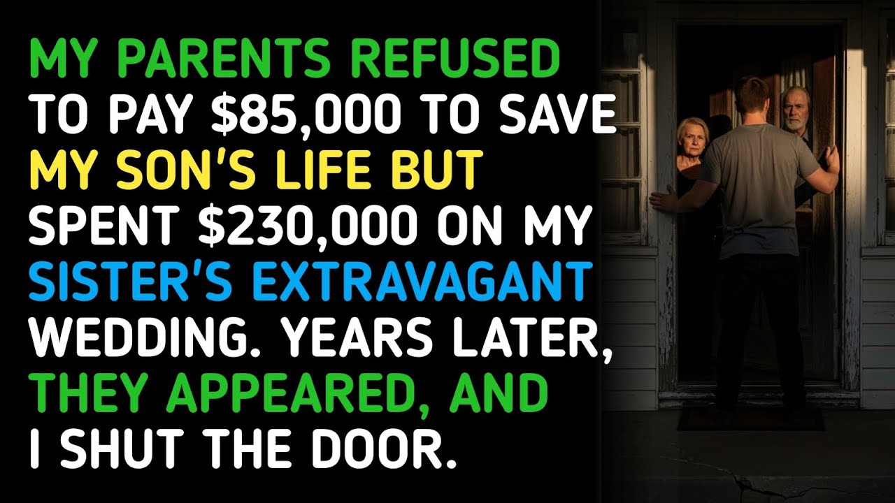 MY PARENTS REFUSED TO PAY $85,000 TO SAVE MY SON'S LIFE BUT SPENT $230,000 ON MY SISTER'S... 