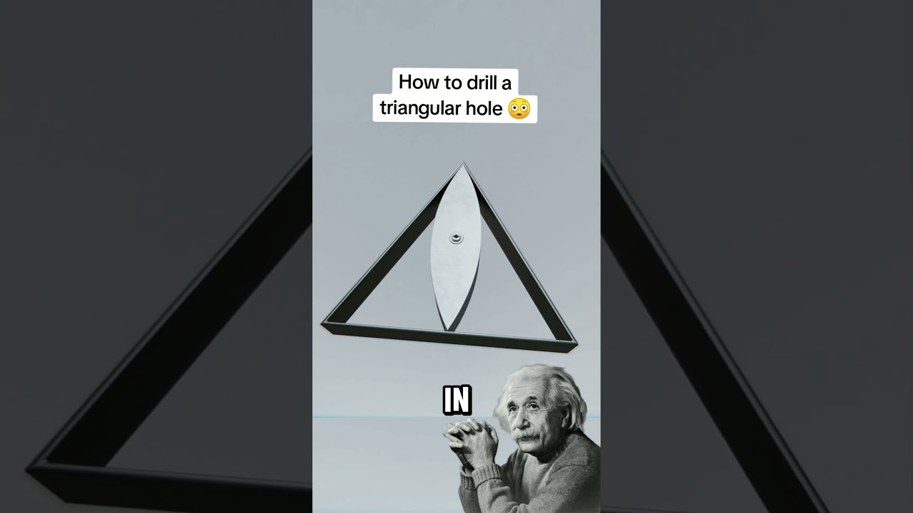 How To Perfectly Cut A Triangular Hole Engineering Masterpiece (📸:reason4math)