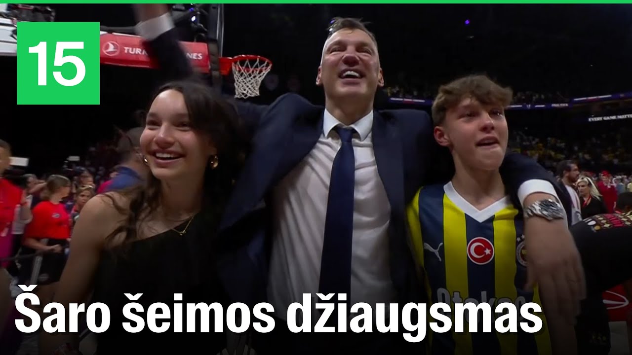 Pamatykite: Šaro ir jo šeimos džiaugsmas po laimėto Eurolygos finalo