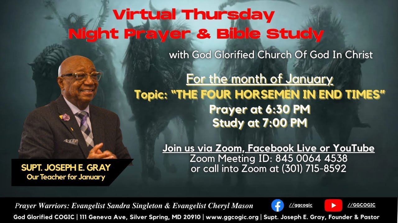 1/15/26, Thursday Night Virtual Bible Study