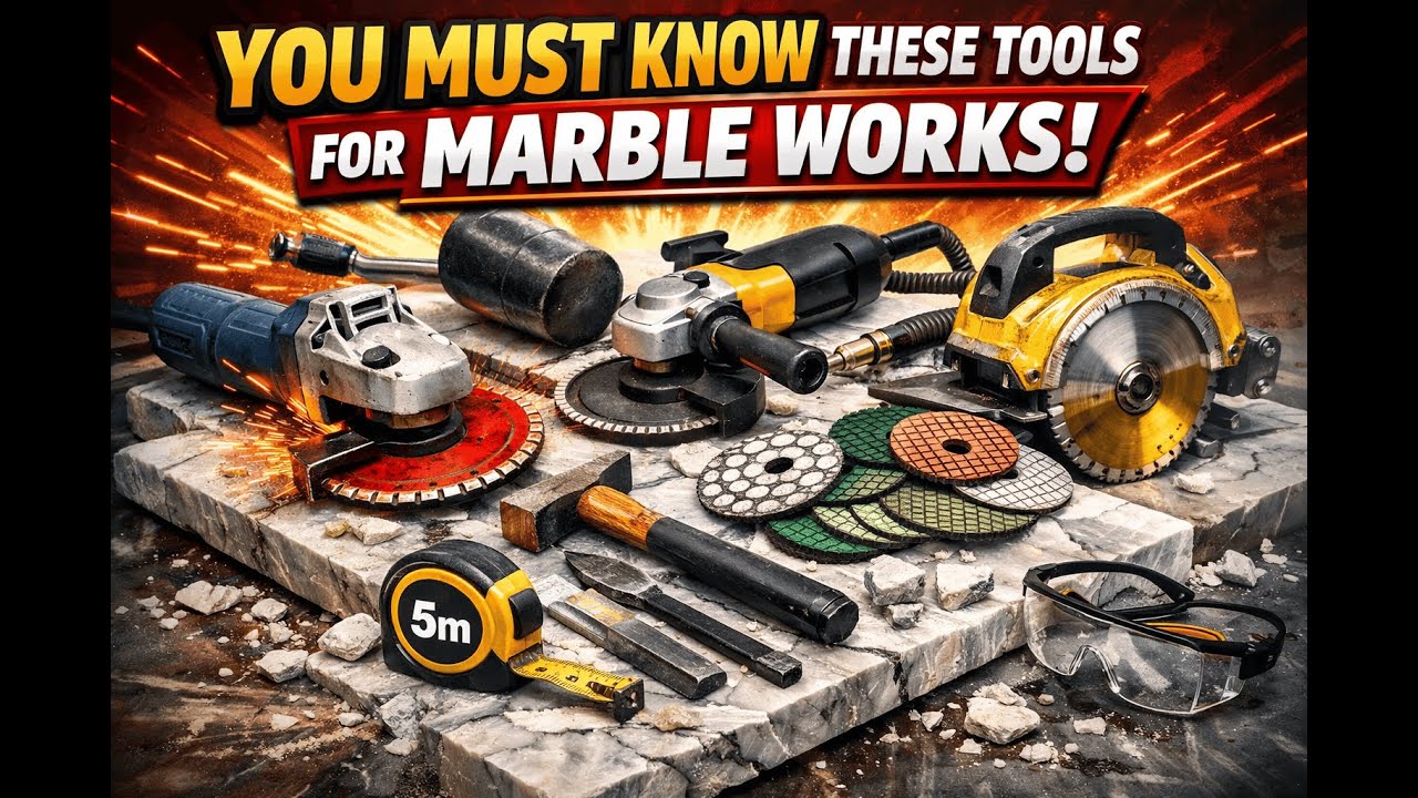 Marble Works Tools & Equipment Explained in Pictures | Construction in Pictures