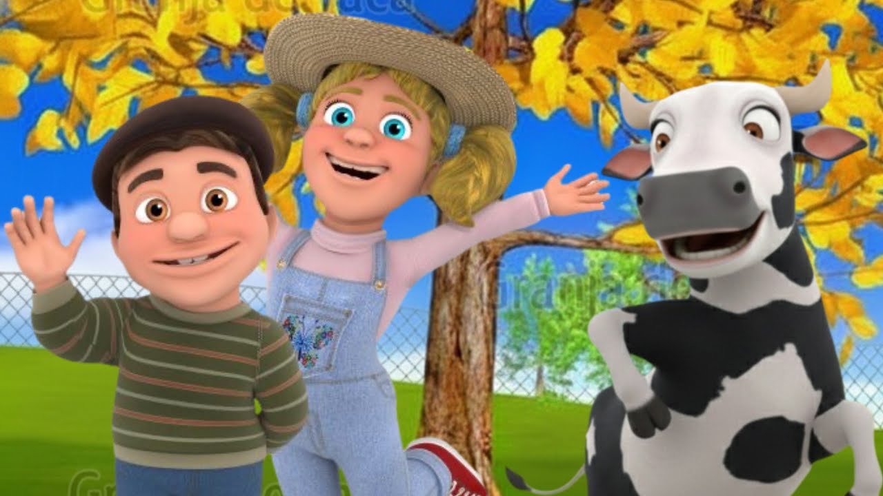 El Pollito pío 3d - el Toro y el Tractor de la Granja -el Pollito y el Tractor de la Granja