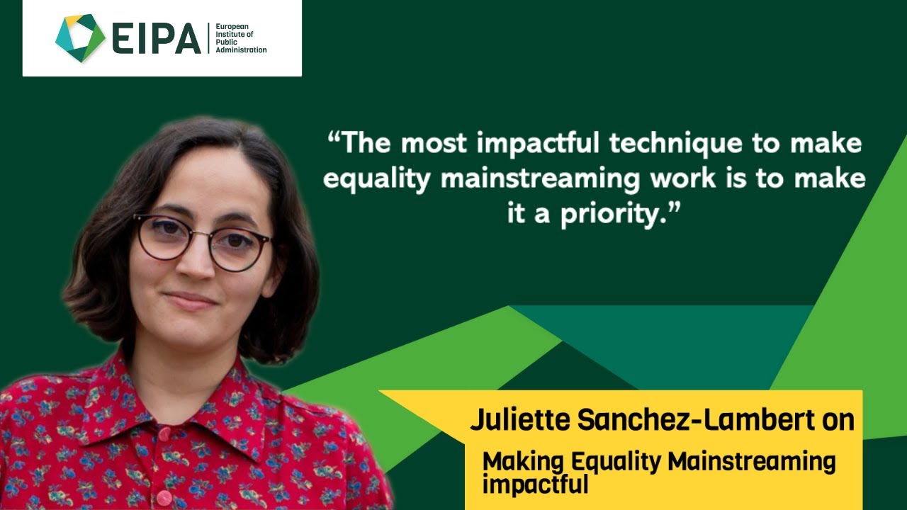 Juliette Sanchez-Lambert on impactful techniques in the process of equality mainstreaming