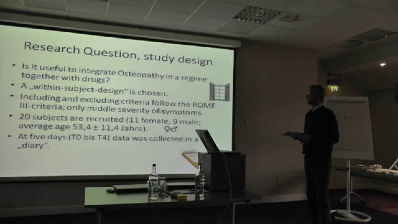 11/11 Frank Scheuchl - Osteopathic treatment in patients with Irritable Bowel Syndrome