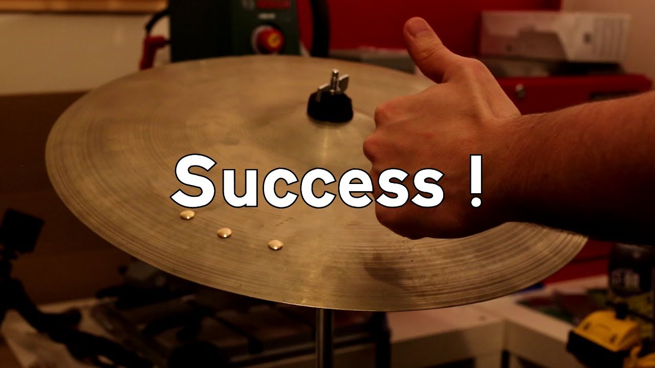 How to add rivets to a cymbal