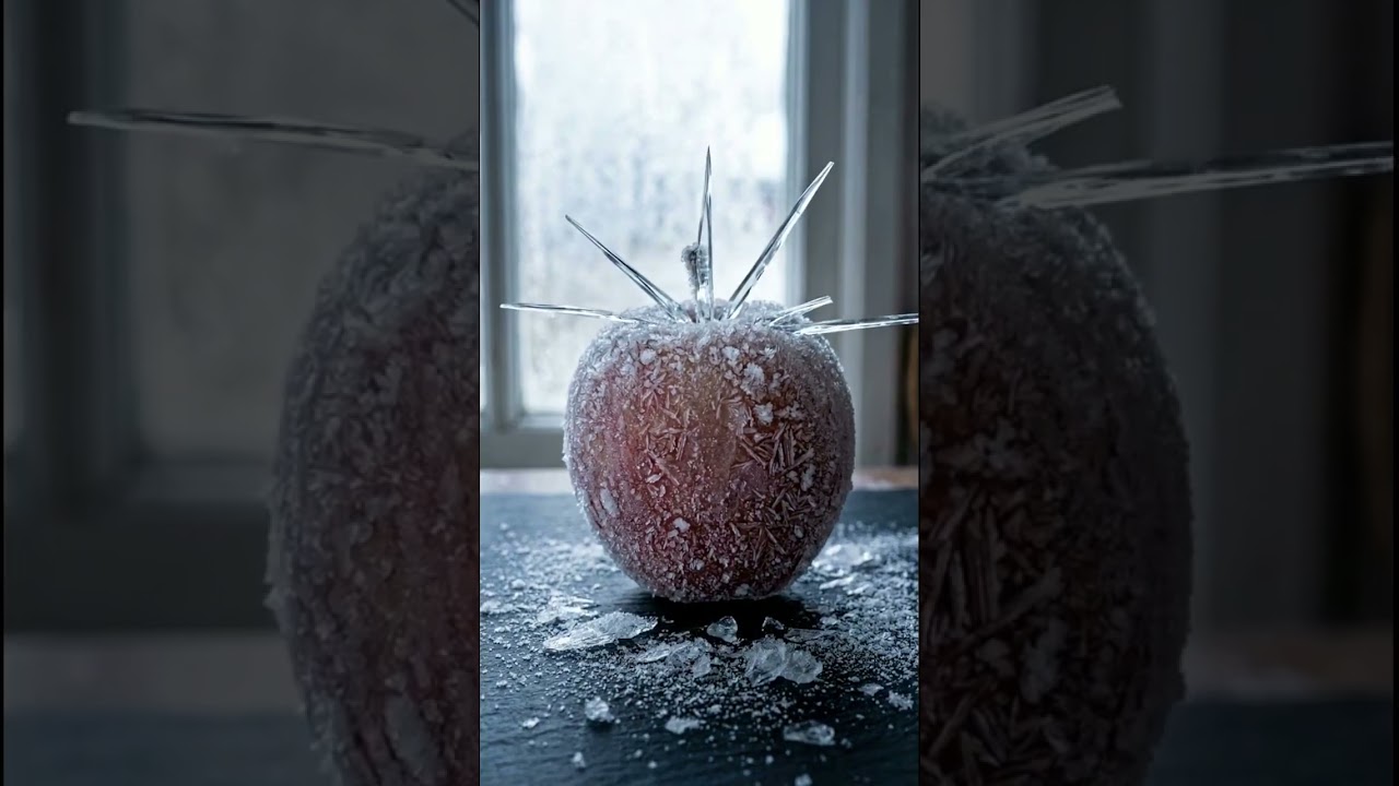 Frozen Fruit Drop ASMR ❄️ Clean Ice Crack Sound