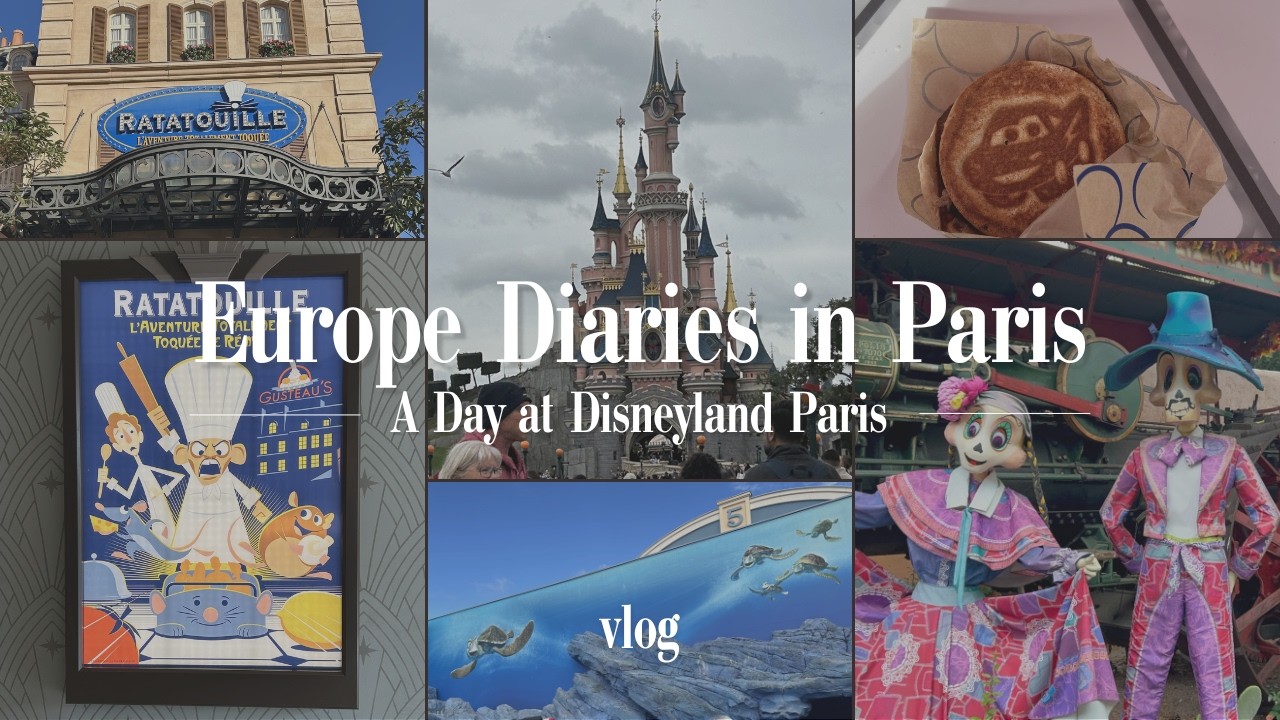 【パリディズニー】念願の！！初めてのフランスに、パリディズニー🐭2パークチケットで思いっきり遊んだ1日VLOG
