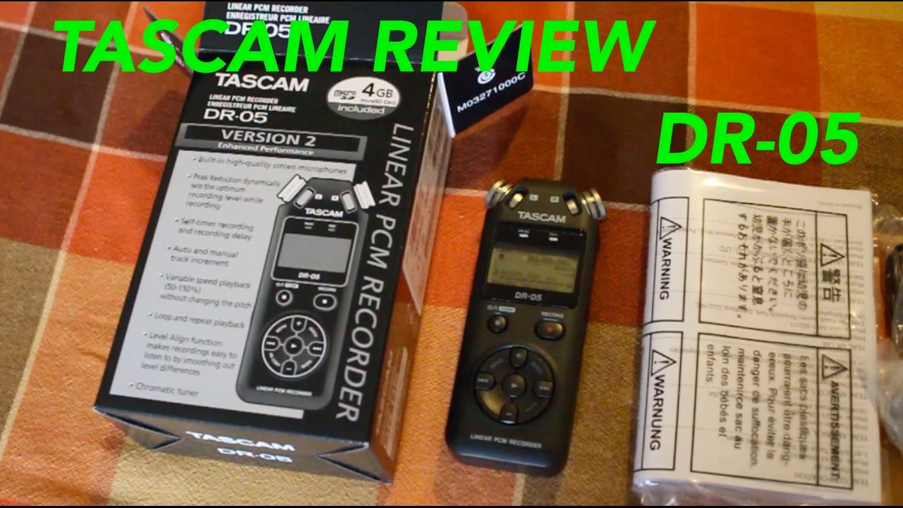 TASCAM DR-05 Version 2 REVIEW