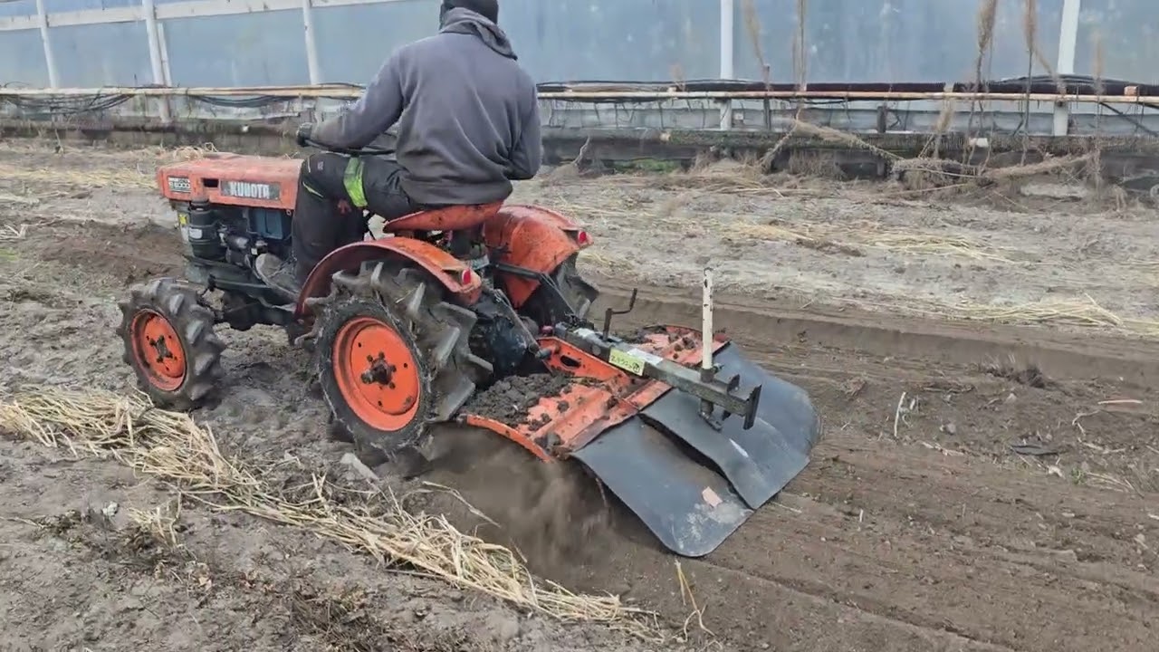 Kubota B6000 z glebogryzarką. Sprzedaż, import z Japonii.#kubota #yanmar #iseki #glebogryzarka 