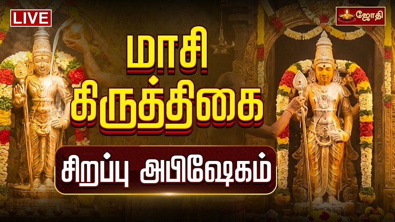 🔴LIVE:  மாசி கிருத்திகை சிறப்பு அபிஷேகம் பல்வேறு கோயில்களில் இருந்து | Maasi Krithigai Abishekam