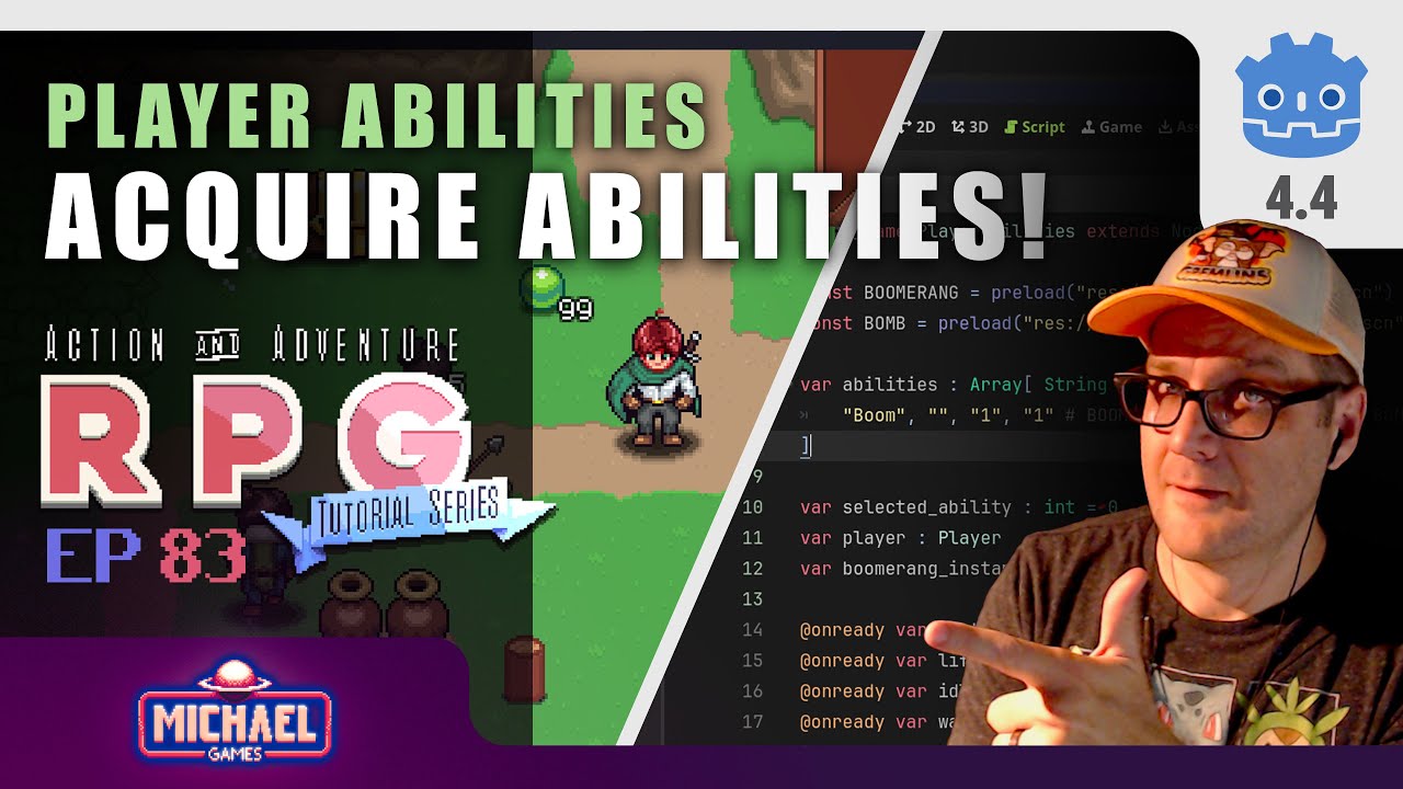 Acquire Abilities // E83 /// Make a 2D AARPG in Godot 4