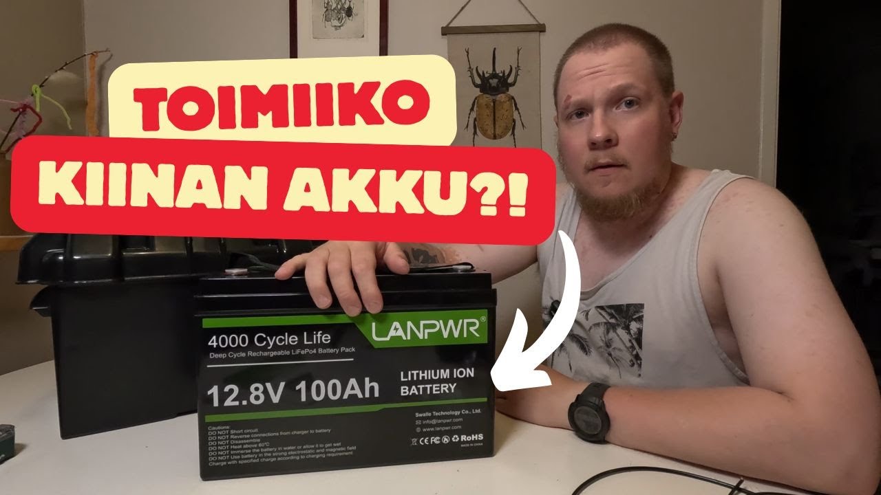 ONKO HALPIS LIFEPO4-AKUSTA MIHINKÄÄN? | AKKULAATIKON VARUSTELU | LANPWR 100AH