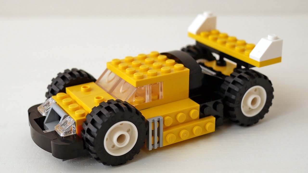 Building LEGO sports car, using Classic 10715 (レゴ：車、スポーツカーの作り方)