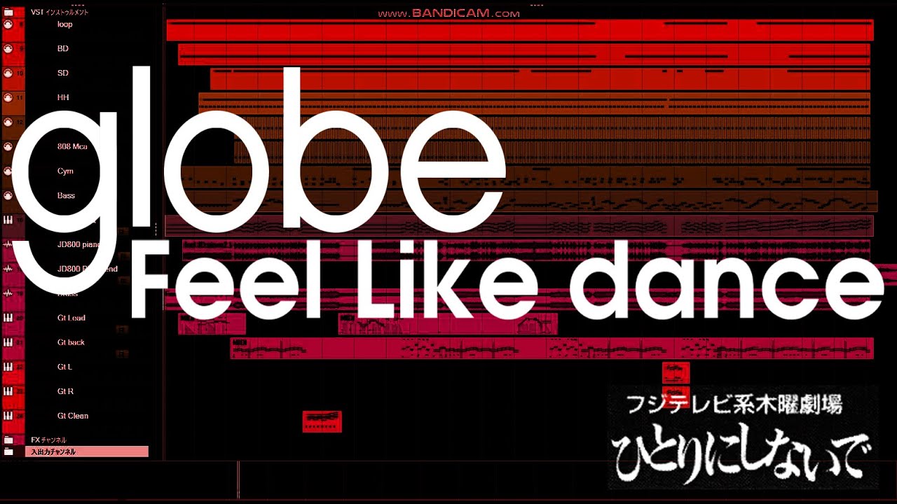 globe Feel Like dance DTM コピー カバー  / 小室哲哉 MIDI