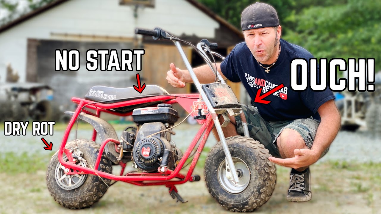 Reviving a MANGLED $40 Doodlebug Mini Bike | Will it Run and Race?