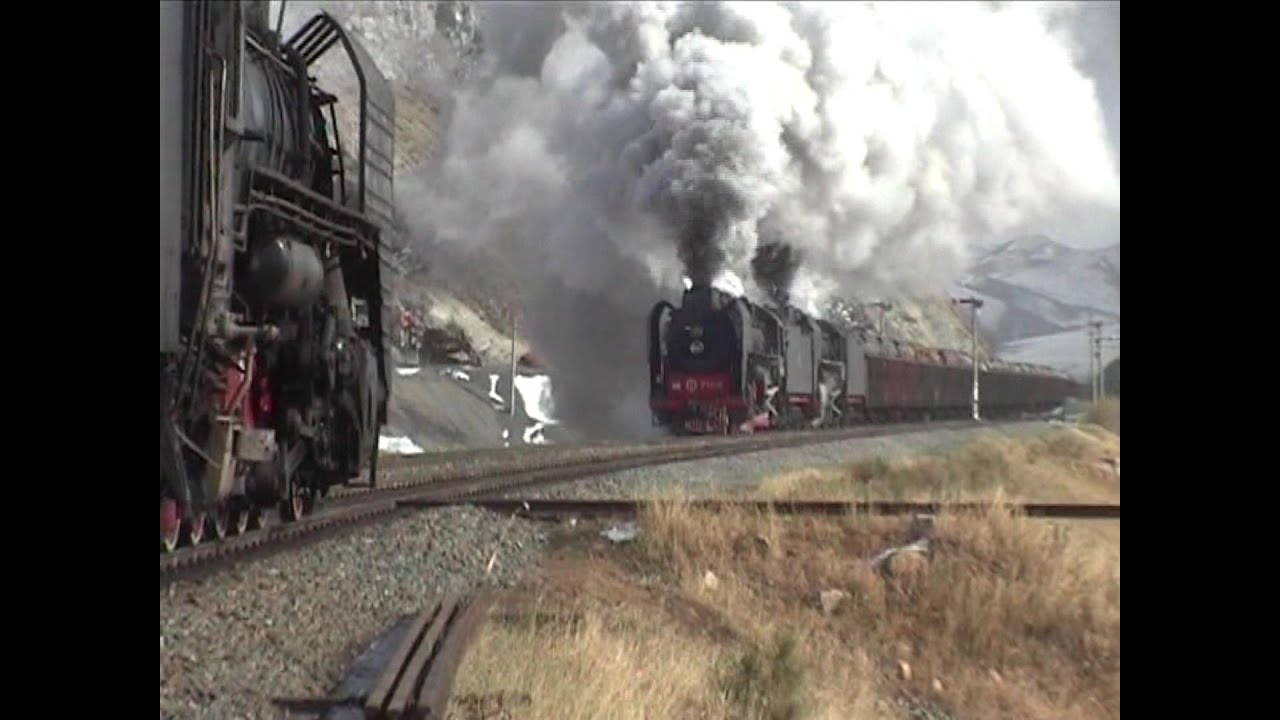 China Steam Jitong Railway 2002 Jinpeng Pass Part 1