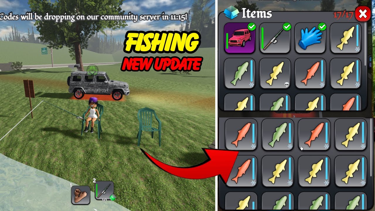 BlockSpin Fishing Update and Codes and more ?!