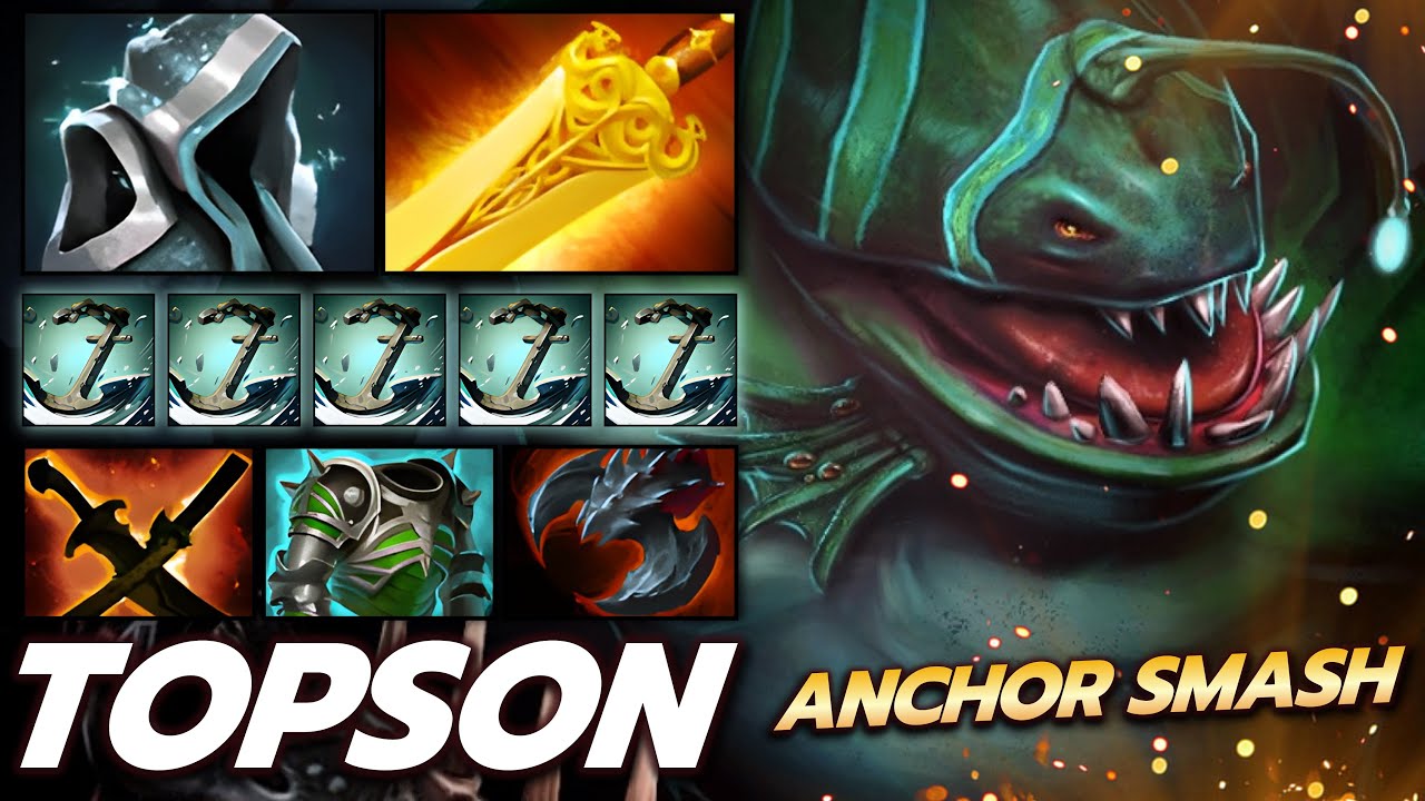 TOPSON [Tidehunter] Mid Ultra Tank Anchor Smash Lifesteal Dota 2 (Fullmatch)