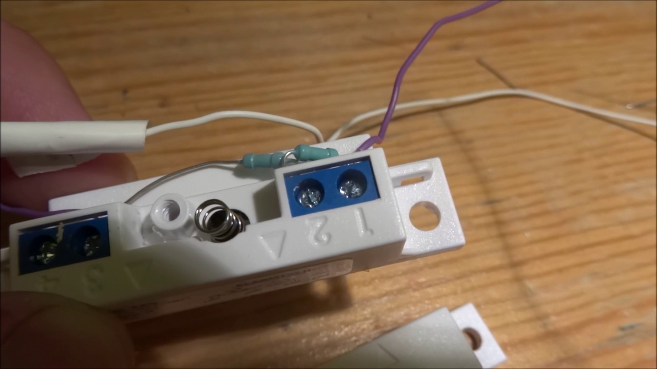 Door magnet contact ATZ paradox alarm system wire connect