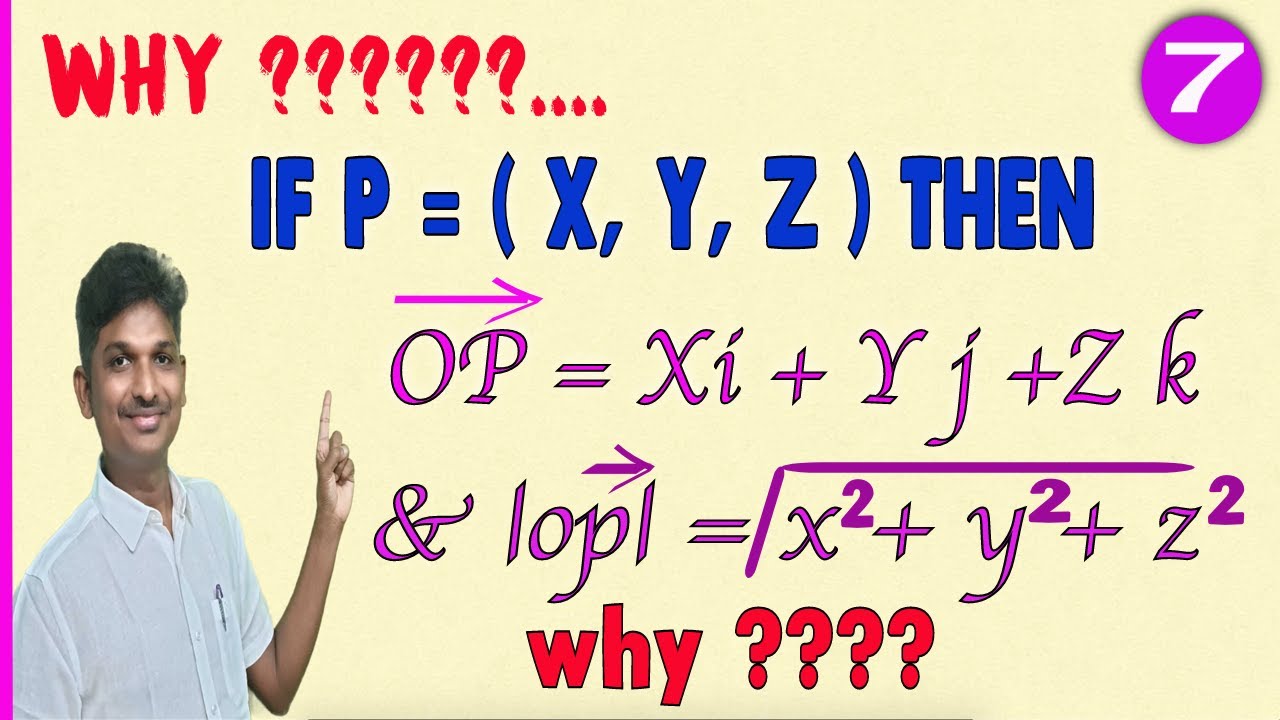 COMPONENTS OF A VECTOR CLASS 12 || IF P = ( X,Y,Z ) THEN VECTOR OP = Xi +Yj +Zk  || VECTOR ALGEBRA
