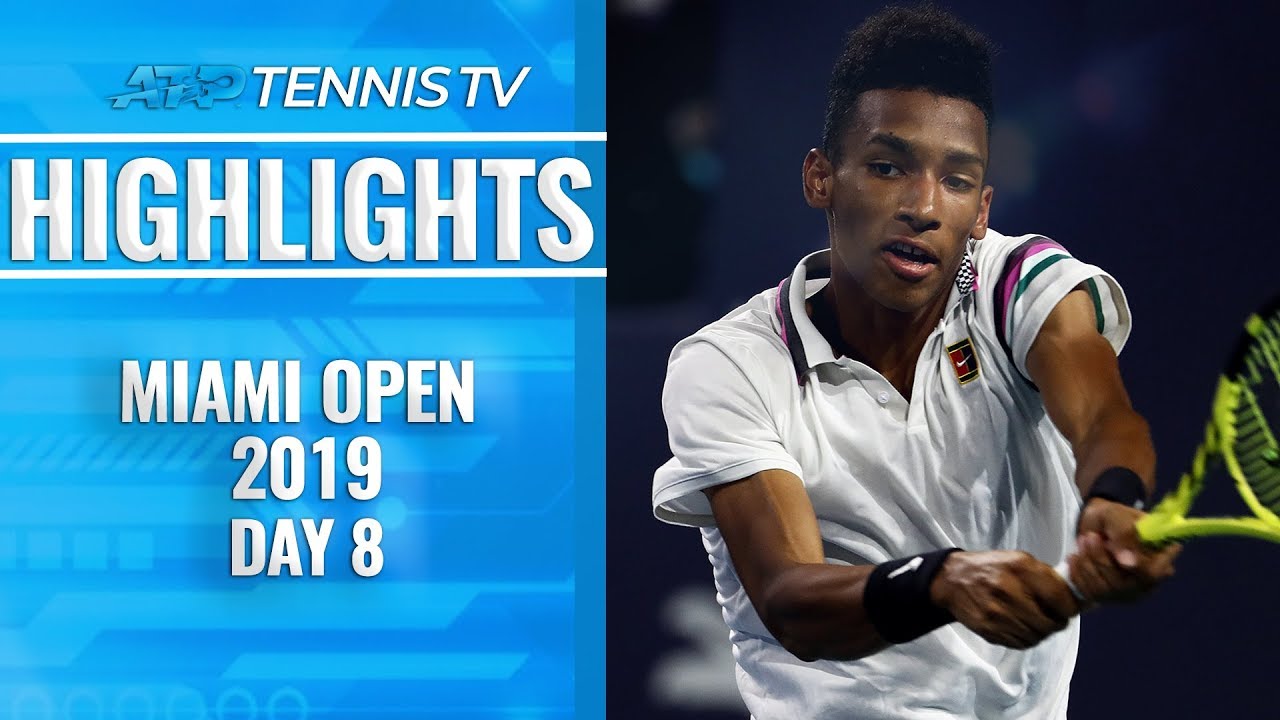 Federer at dominant best; Auger-Aliassime makes history | Miami Open 2019 Day 8 Highlights