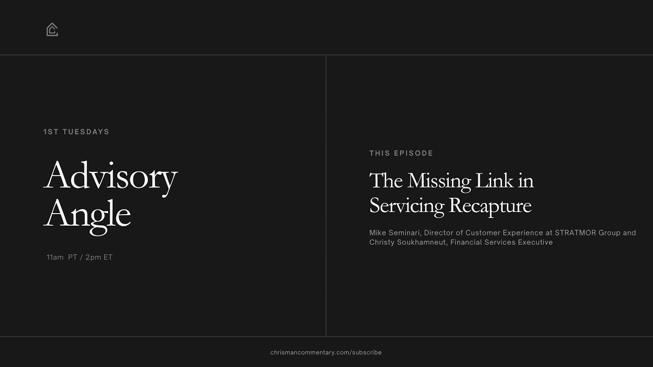 Advisory Angle p/b STRATMOR Group - The Missing Link in Servicing Recapture