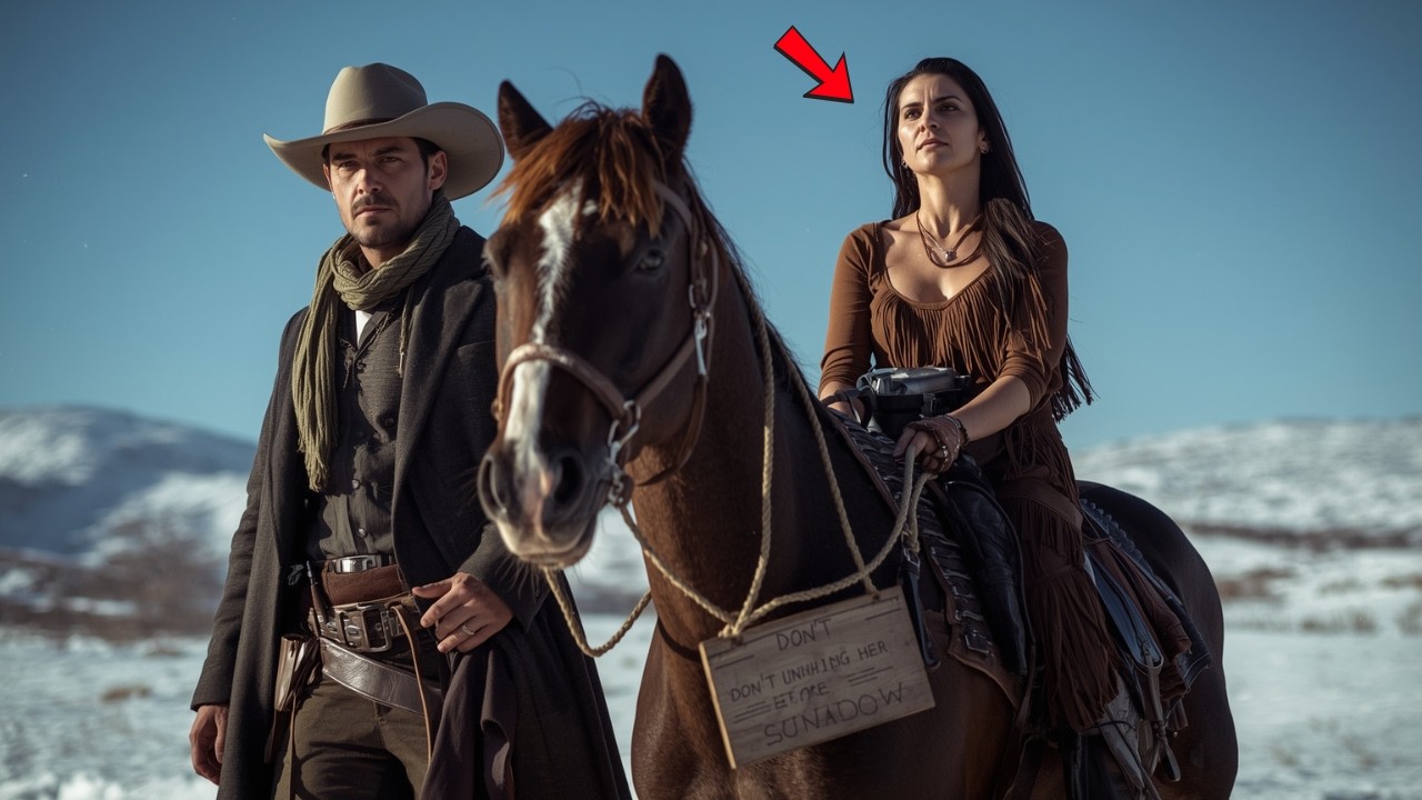 She Was Tied to His Horse With a Note: “Don’t Untie Her Before Sunset” — But He Couldn’t Resist